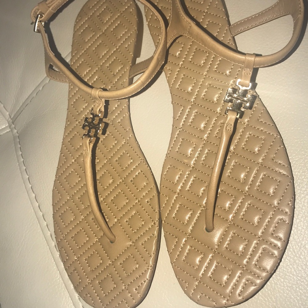 Tory burch tan sandals